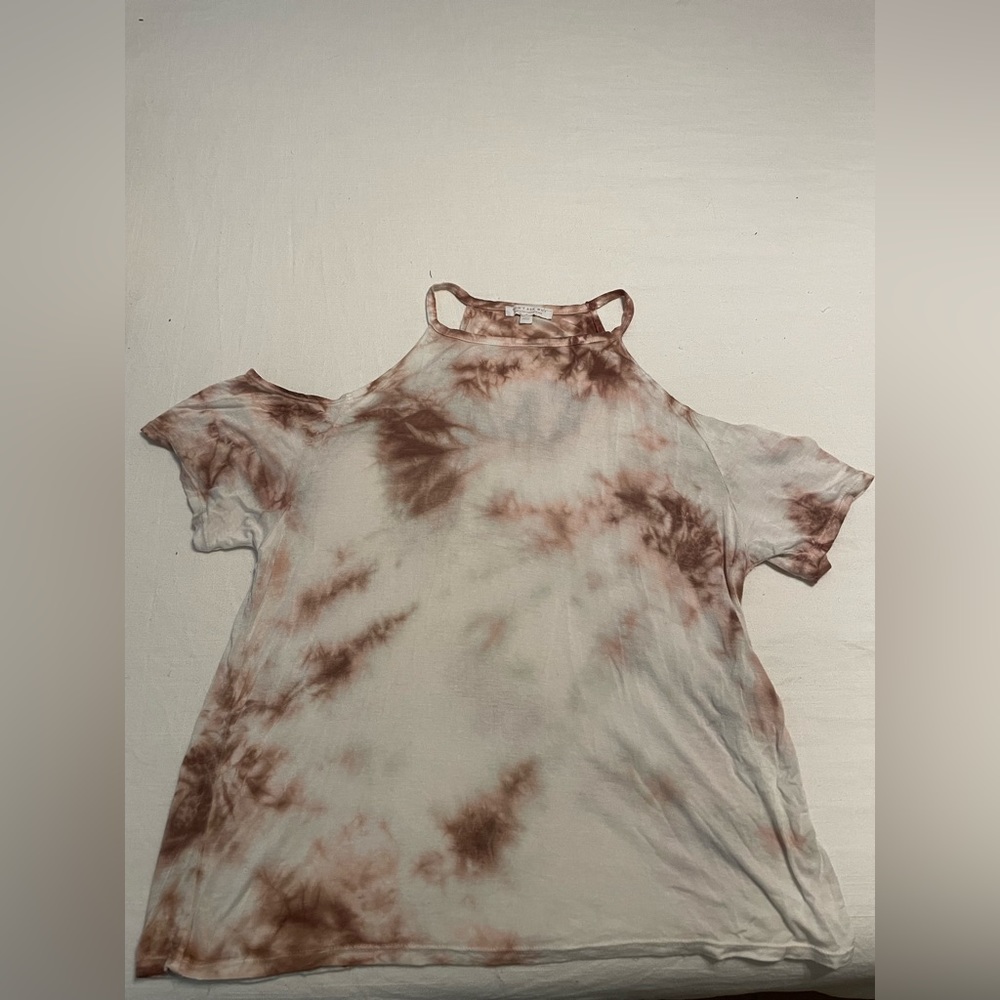 American eagle tie dye cut out shoulder flowy top ONE SIZE